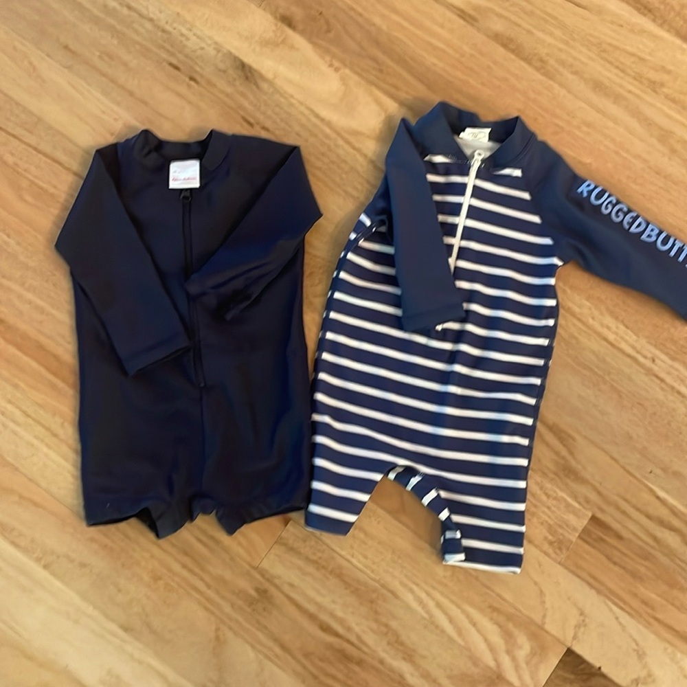 Bundle of TWO 3-6 month rashguards EUC